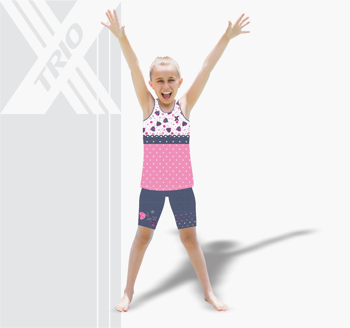 GIRLS ACTIVE SET Denim Lady Bug