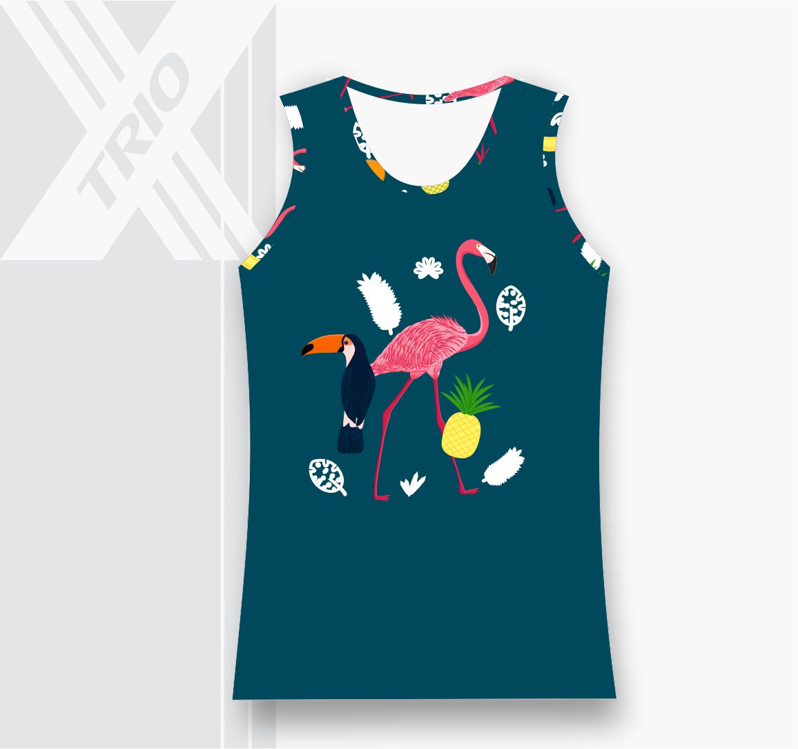 GIRLS ACTIVE SET Flamingo Pineapple