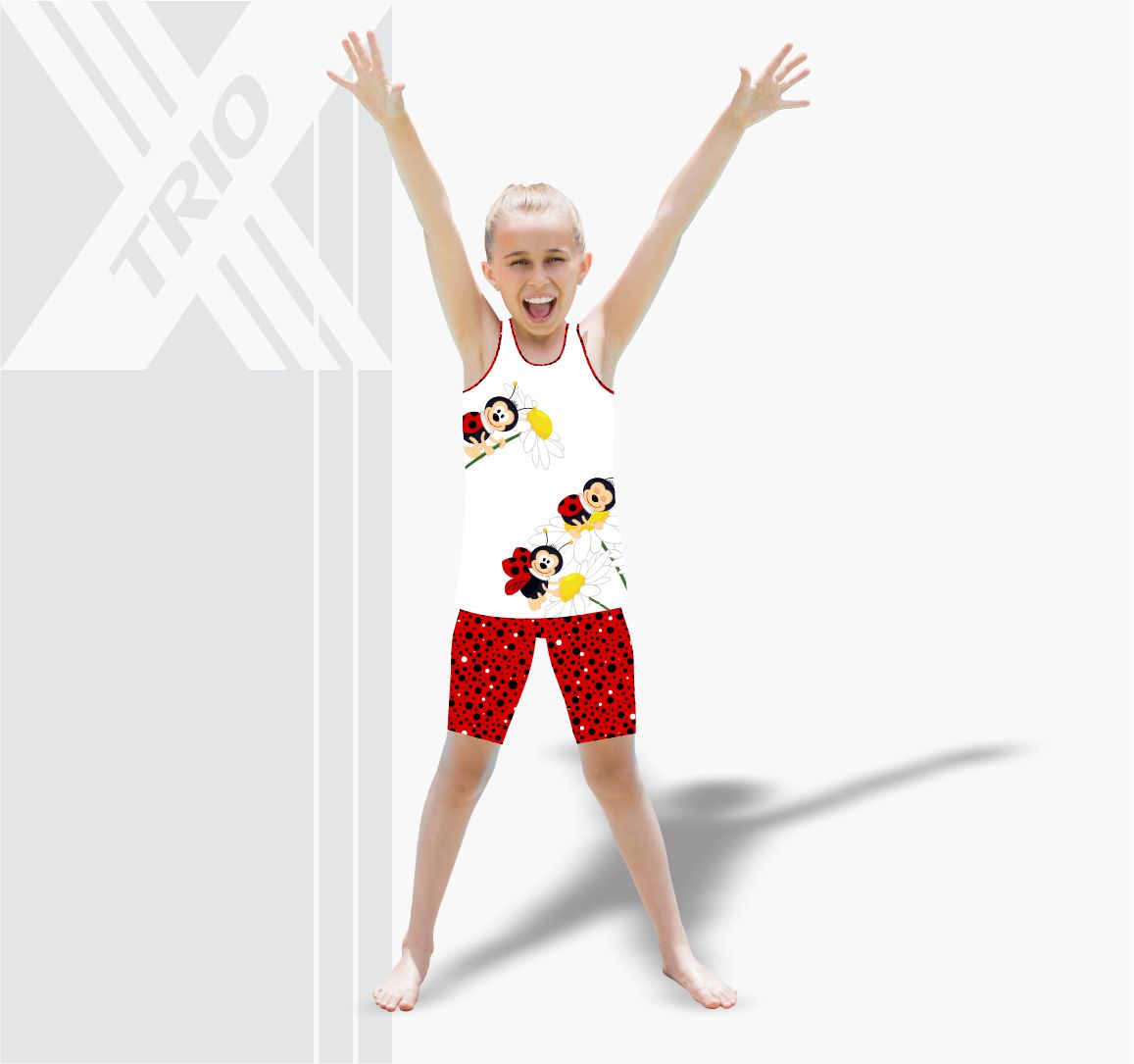 GIRLS ACTIVE SET Ladybug