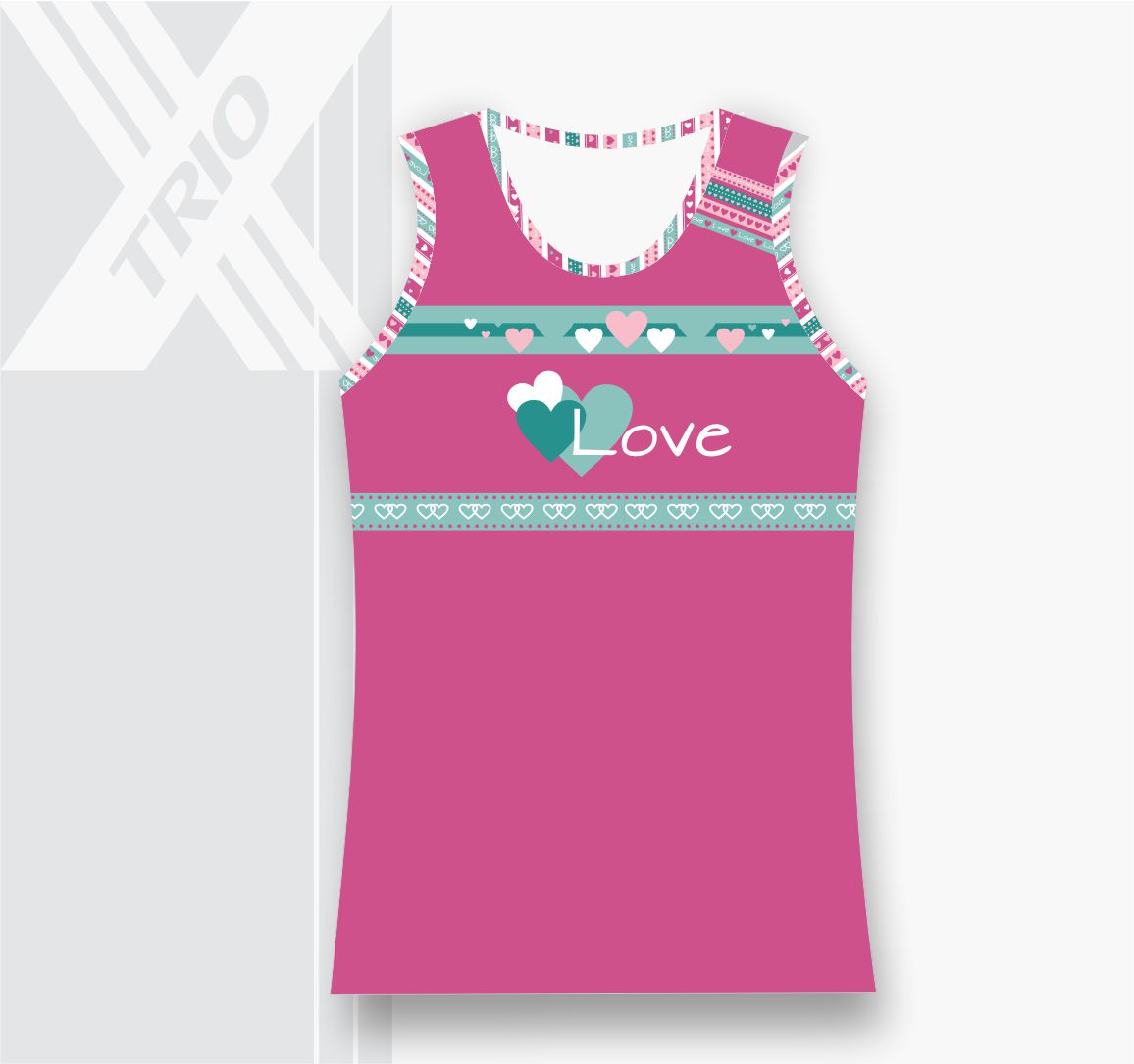 GIRLS ACTIVE SET Striped Hearts