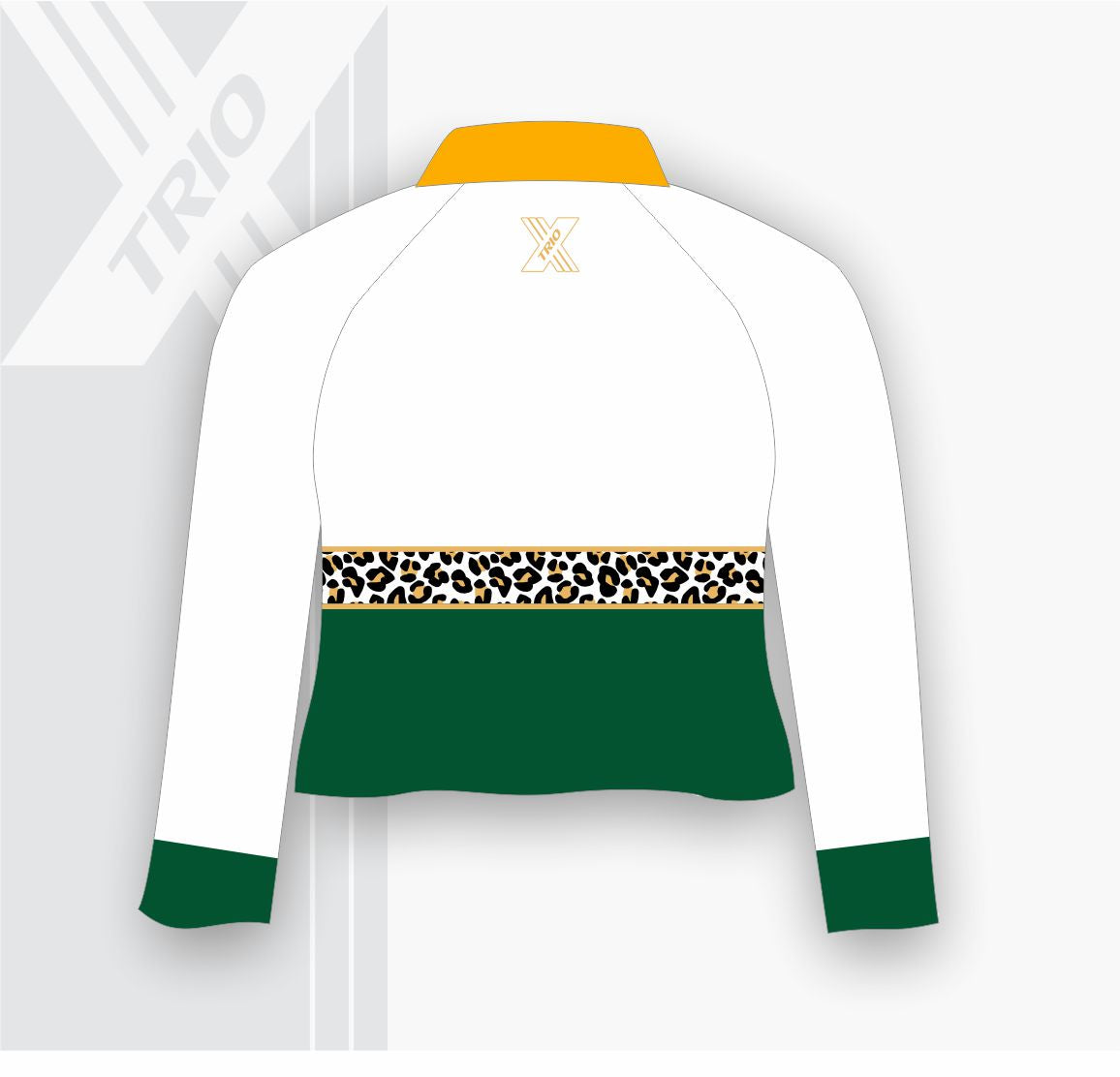 Ladies RUGBY COLLARED SHIRT Leopard Print