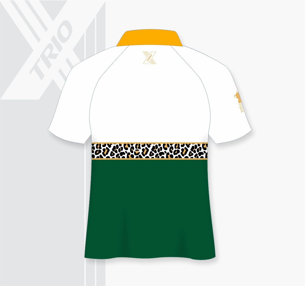 Ladies RUGBY COLLARED SHIRT Leopard Print