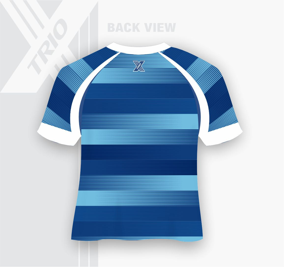 RUGBY JERSEY Shades Of Blue Stripes