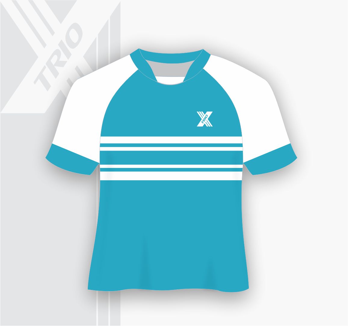 RUGBY JERSEY Striped Waves