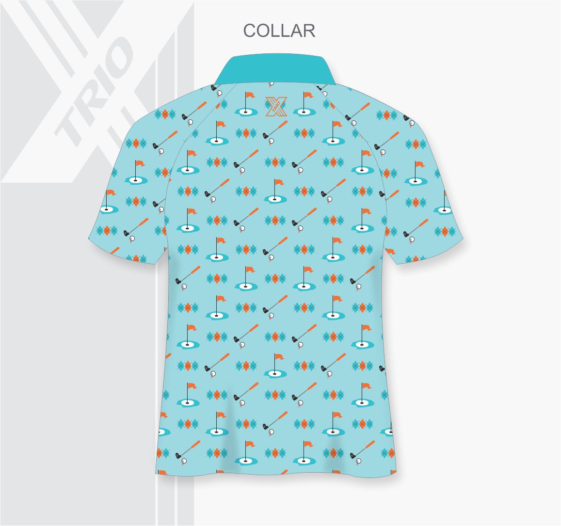 SHIRT Aqua Argyle