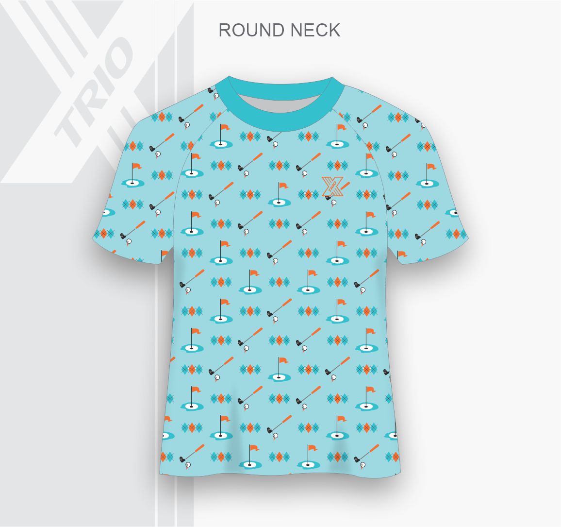 SHIRT Aqua Argyle