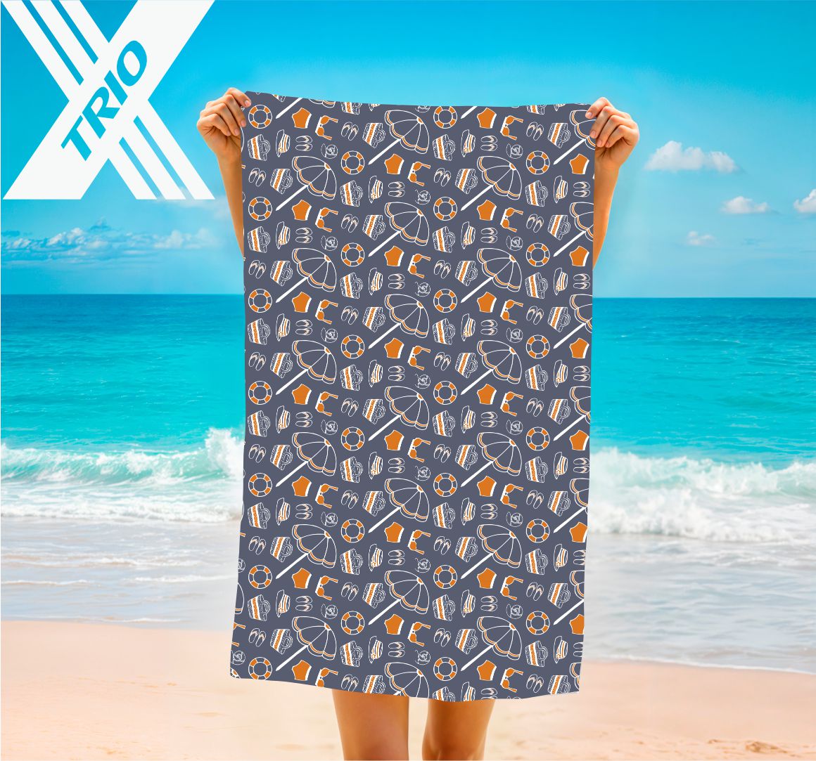 TOWEL Grey Umbrella