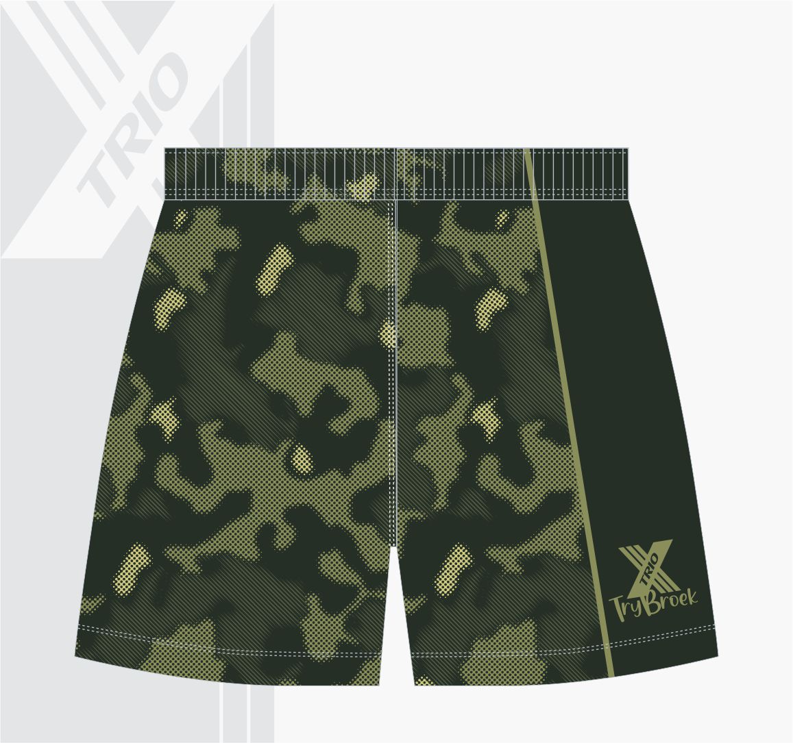 RUGBY TRYBROEK Camo Green