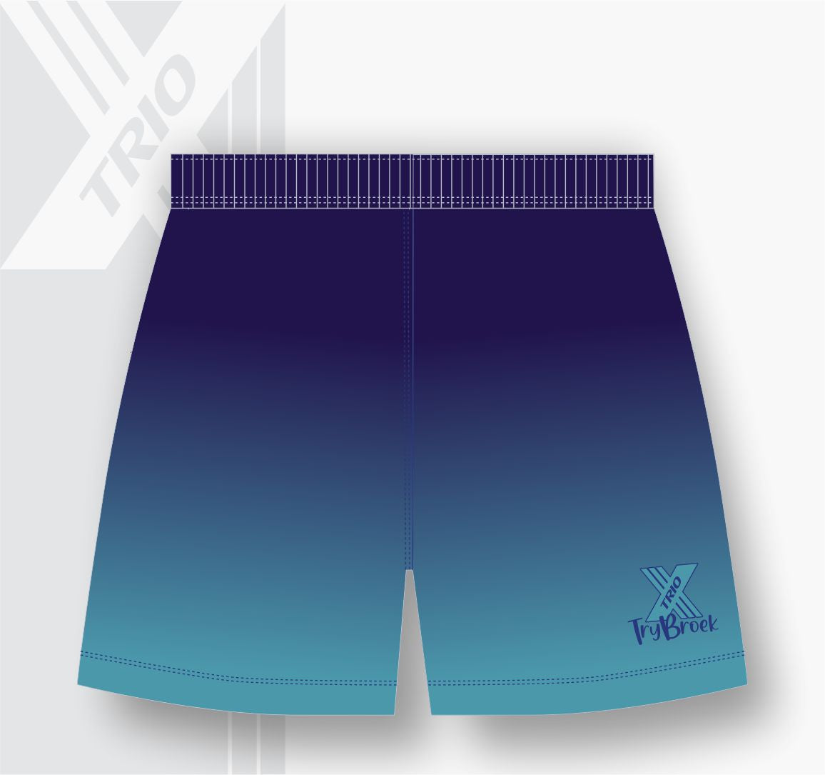 RUGBY TRYBROEK Fade Navy to Blue