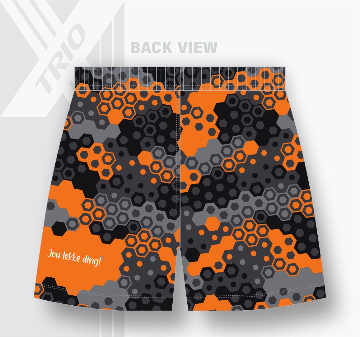 RUGBY TRYBROEK Hexagonal Orange