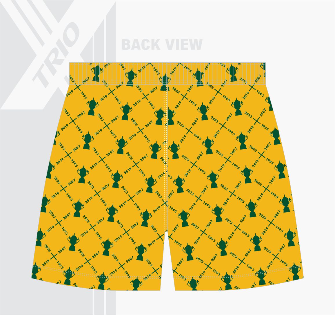 RUGBY TRYBROEK Springbok Datums Geel