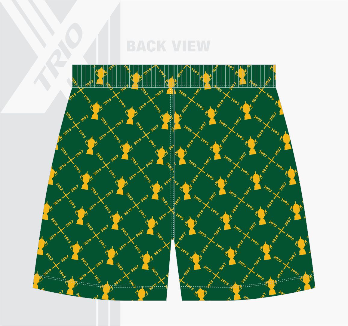 RUGBY TRYBROEK Springbok Datums Groen