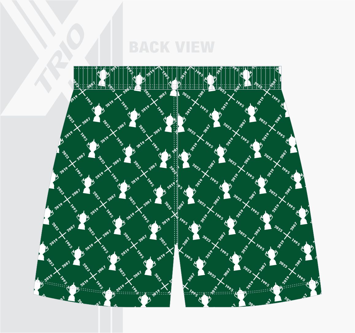 RUGBY TRYBROEK Springbok Datums Wit