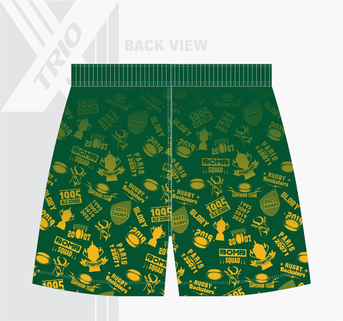 RUGBY TRYBROEK Springbok Groen