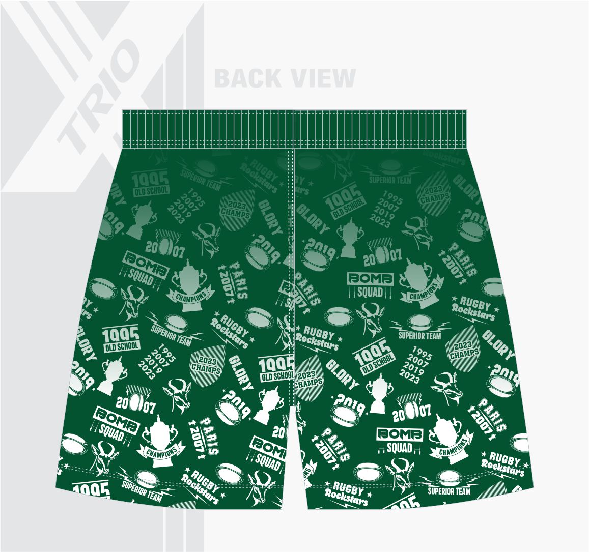RUGBY TRYBROEK Springbok Wit