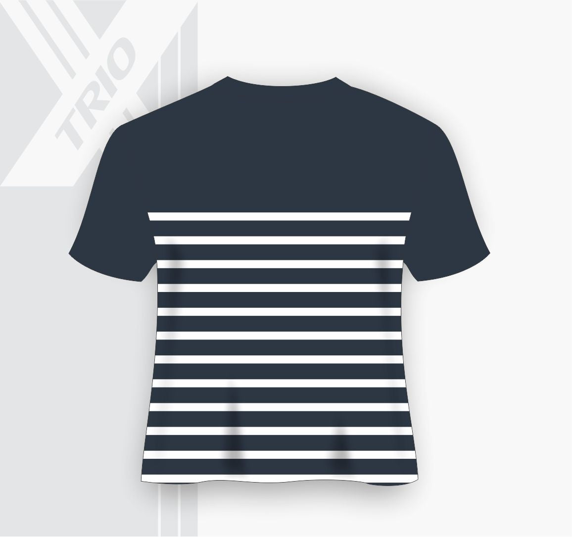 SHORT SLEEVE TSHIRT Navy And White Stripes