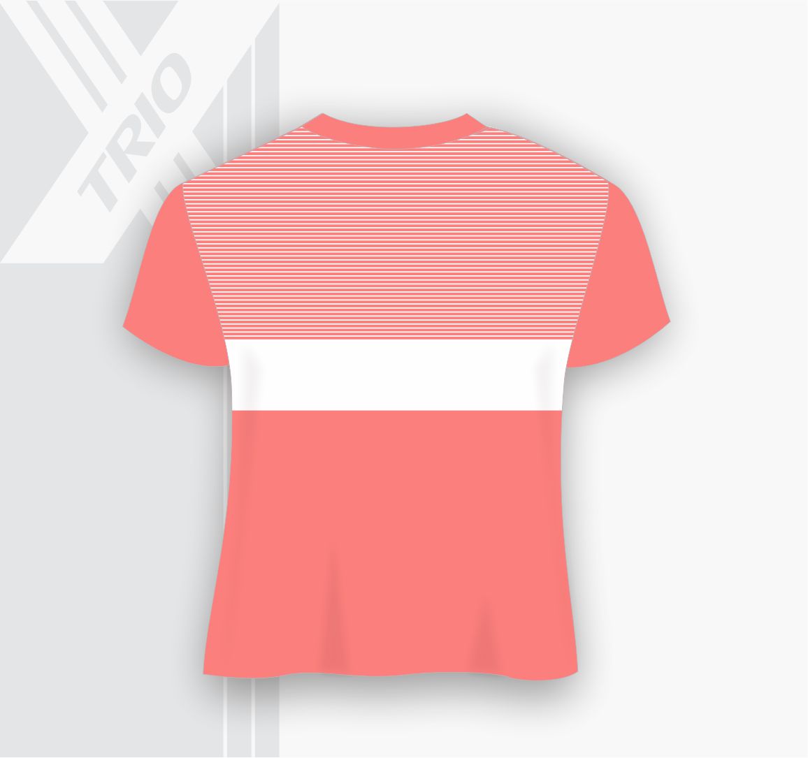 SHORT SLEEVE TSHIRT Coral Stripes