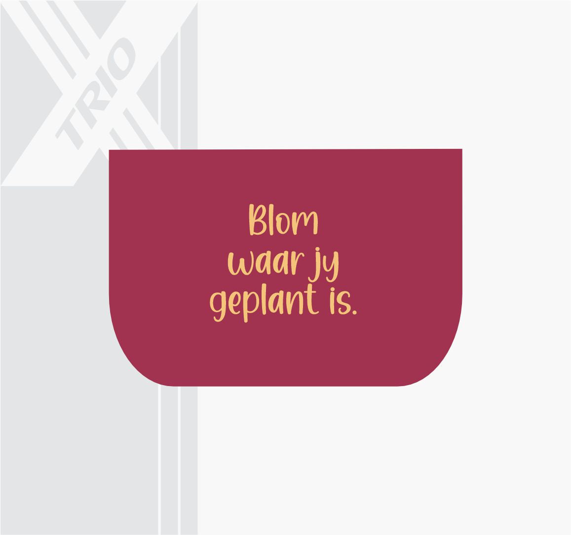 APRON Flower Bouquet Maroon