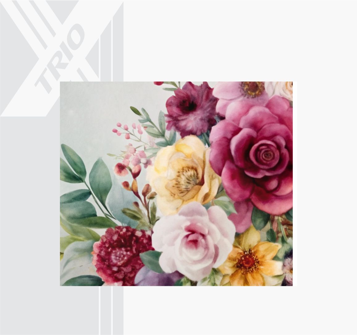 APRON Flower Bouquet Maroon
