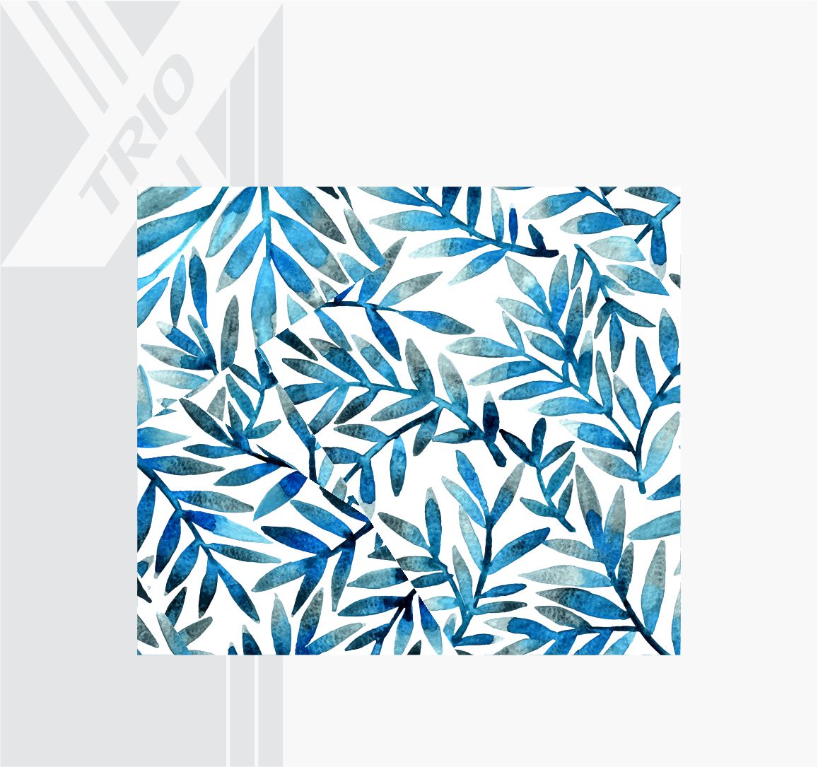 APRON Leaves Blue