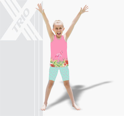 GIRLS ACTIVE SET Tropical Flamingo