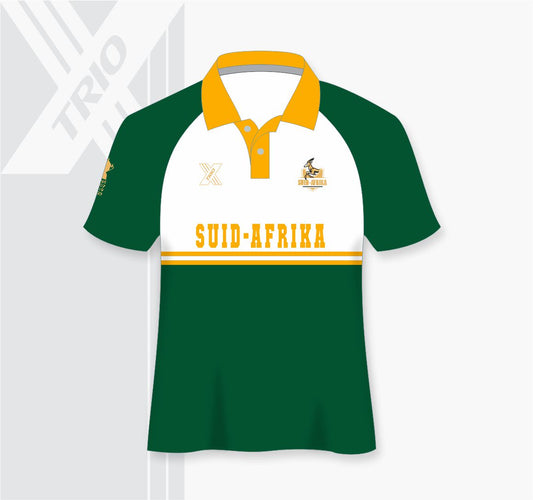 Ladies RUGBY COLLARED SHIRT Suid-Afrika 2 tone