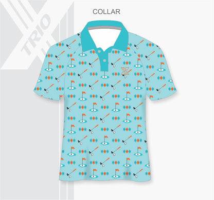 SHIRT Aqua Argyle