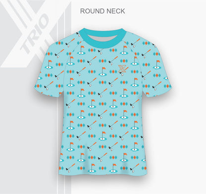 SHIRT Aqua Argyle