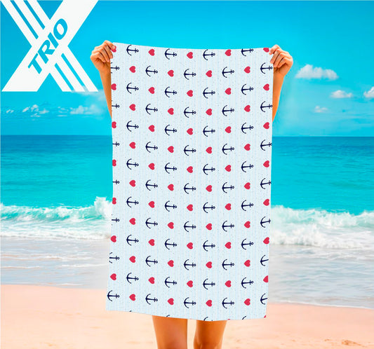 TOWEL Anchored Hearts