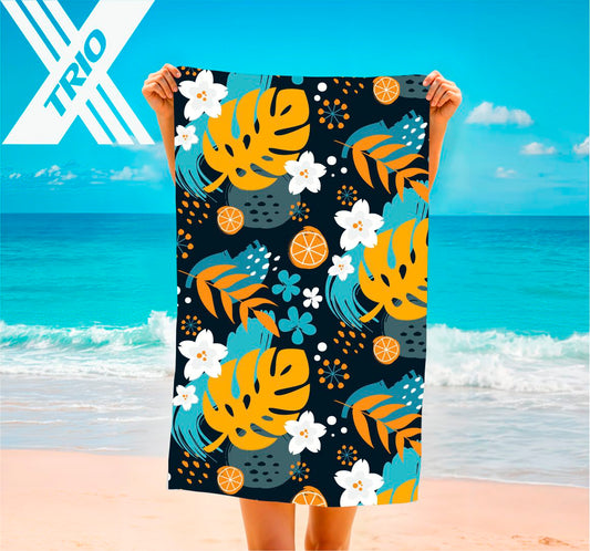 TOWEL Mustard Monstera