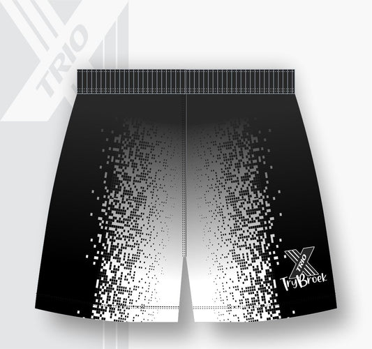 RUGBY TRYBROEK Pixelate Black and White