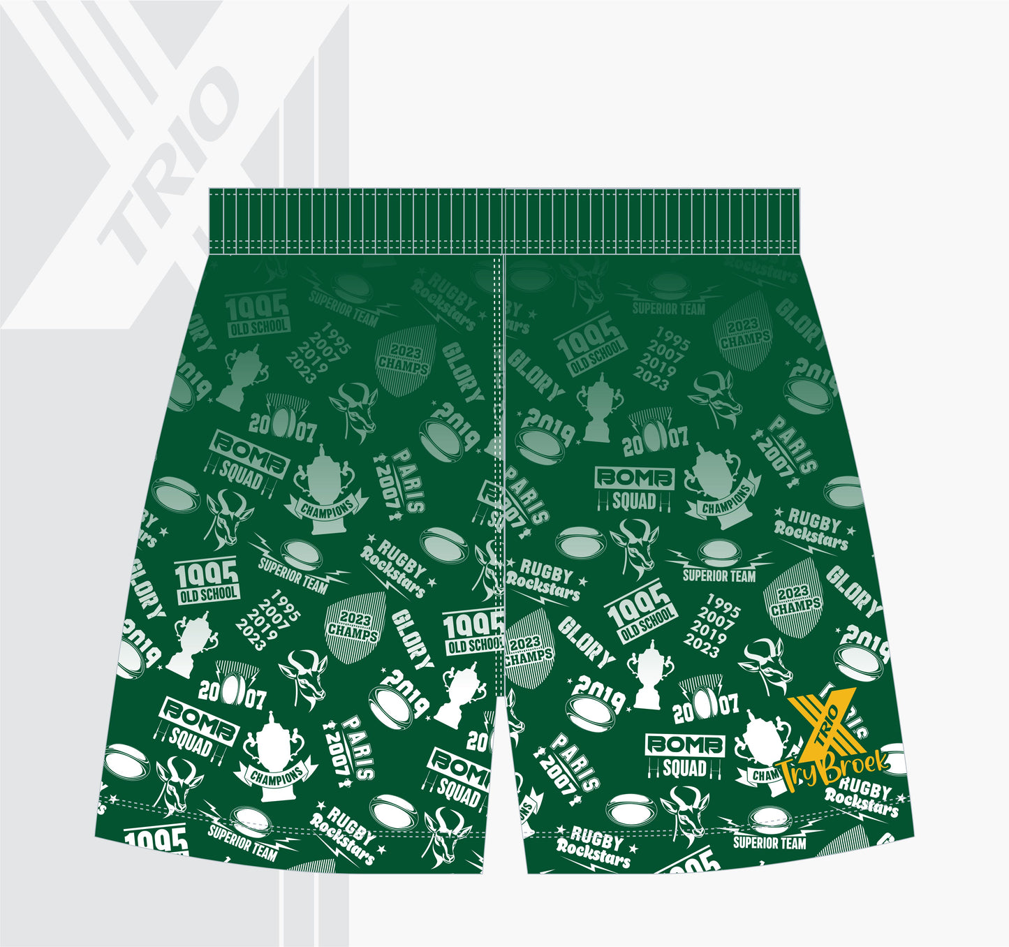 RUGBY TRYBROEK Springbok Wit