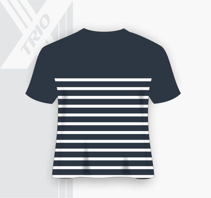 SHORT SLEEVE TSHIRT Navy And White Stripes