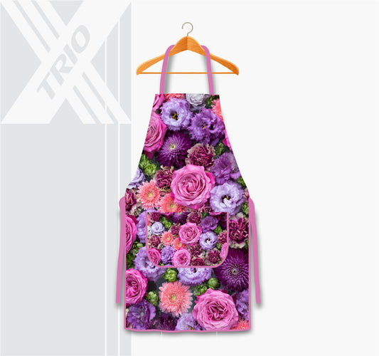 APRON Flower Bouquet Pink