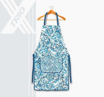 APRON Leaves Blue
