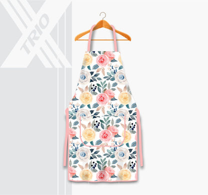 APRON Peonies Watercolour