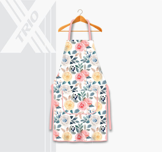 APRON Peonies Watercolour