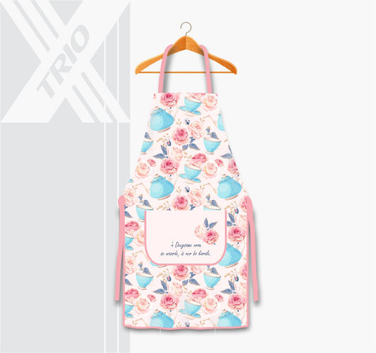 APRON Teacup Blue