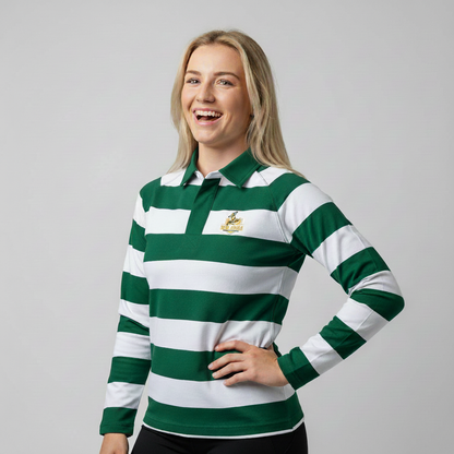 Ladies RUGBY COLLARED SHIRT Striped